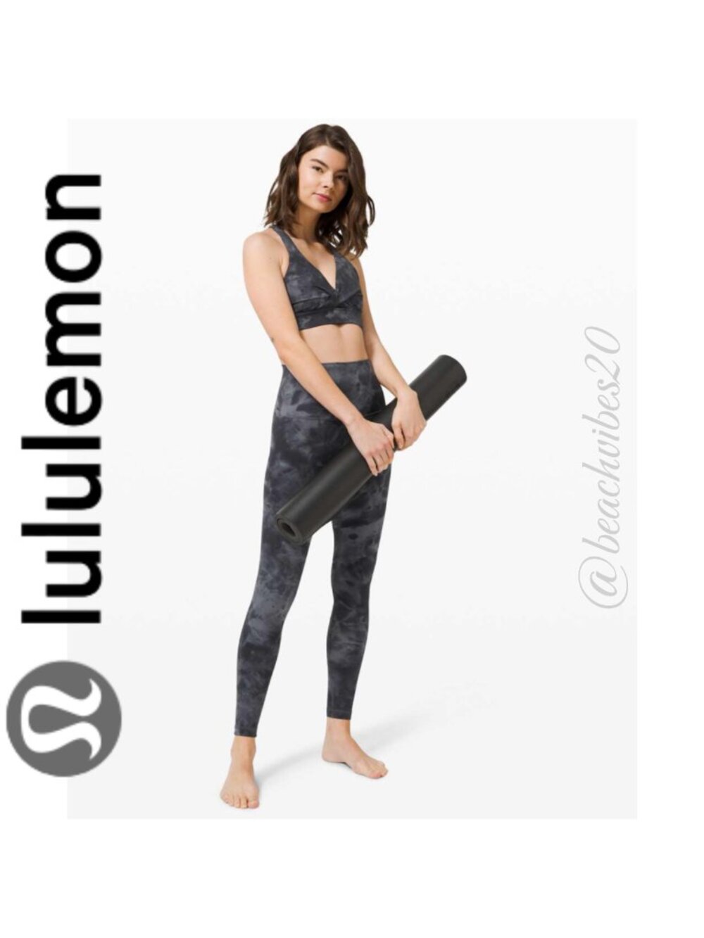 LULULEMON Align SHR Pant 28" Diamond Dye Pitch Grey Graphite Grey 18 NWT LL-16